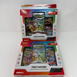 Pokemon TCG First Partner Illustration Collection Series 2 New Sealed Lot of 2